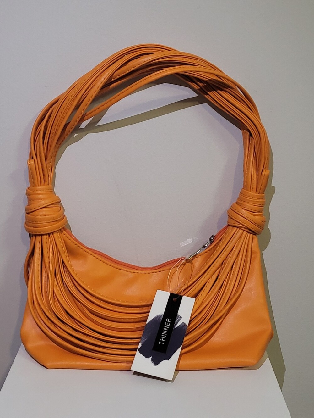 Women’s Thinner Orange Statement Hobo Bag
